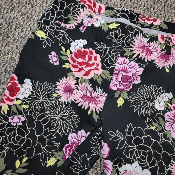 Terra & Sky Floral Peony Women's Plus Size Full Length Super Soft Jeggings 1X - Picture 6 of 15